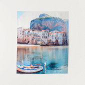 ldp CEFALTON - Sicilië - strand - panorama Wandkleed (Voorkant)