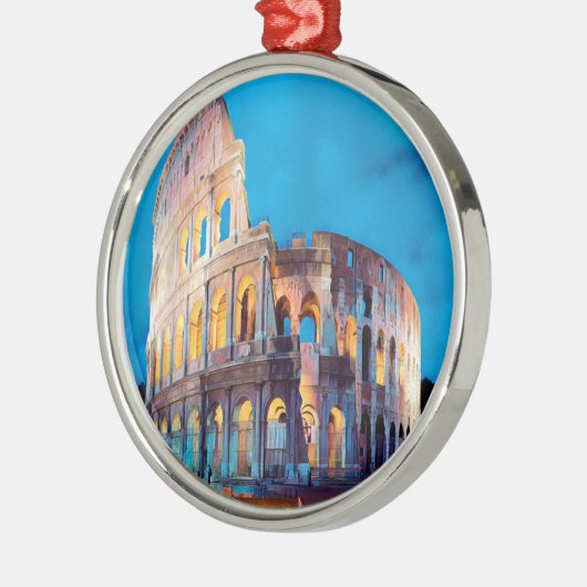 ldp COLOSSEUM Rome - van nacht - Metalen Ornament (Links)