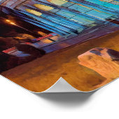 ldp COLOSSEUM Rome - van nacht - Poster (Hoek)