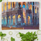 ldp COLOSSEUM Rome - van nacht - Theedoek (Gevouwen)
