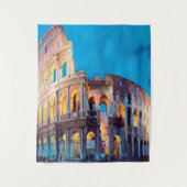 ldp COLOSSEUM Rome - van nacht - Wandkleed (Voorkant)