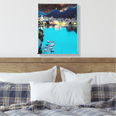 ldp COMO - Lake - Panorama Canvas Afdruk (Insitu (Slaapkamer))