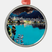 ldp COMO - Lake - Panorama Metalen Ornament (Voorkant)