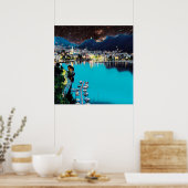ldp COMO - Lake - Panorama Poster (Keuken)
