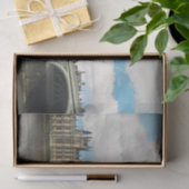 ldp London - WESTMINSTER end bridge - panorama - Tissuepapier (Geschenk)