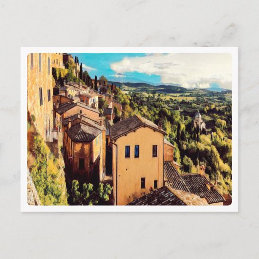 ldp MONTEPULCIANO - stad - panorama - Briefkaart (Voorkant)