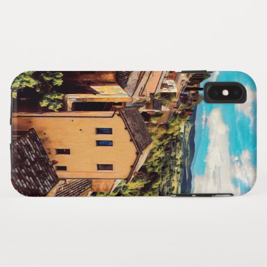 ldp MONTEPULCIANO - stad - panorama - Case-Mate iPhone Case (Achterkant (horizontaal))
