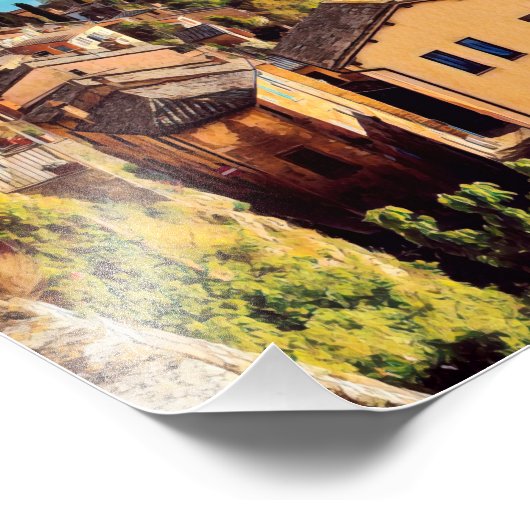 ldp MONTEPULCIANO - stad - panorama - Foto Afdruk (Hoek)