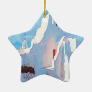 ldp MYKONOS - karakteristieke kerk - Keramisch Ornament