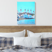 ldp MYKONOS - uitzicht van het zee van de windmole Canvas Afdruk (Insitu (Slaapkamer))