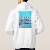 ldp MYKONOS - uitzicht van het zee van de windmole Hoodie (Achterkant)