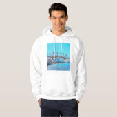 ldp MYKONOS - uitzicht van het zee van de windmole Hoodie (Voorkant volledig)