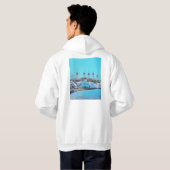 ldp MYKONOS - uitzicht van het zee van de windmole Hoodie (Achterkant volledig)