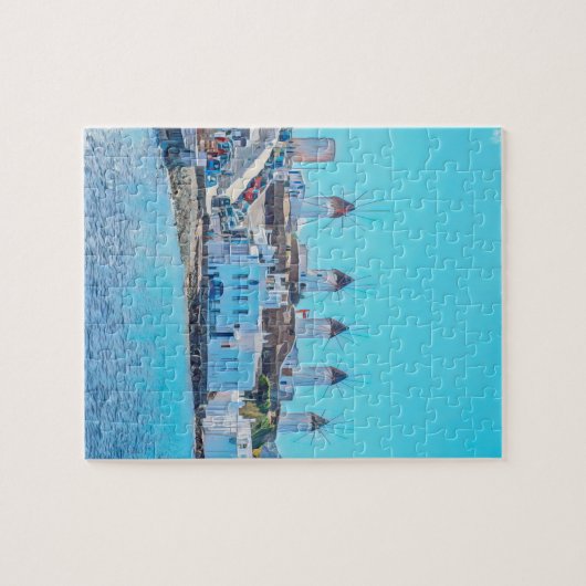 ldp MYKONOS - uitzicht van het zee van de windmole Legpuzzel (Horizontaal)