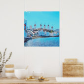 ldp MYKONOS - uitzicht van het zee van de windmole Poster (Keuken)