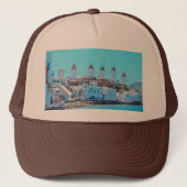 ldp MYKONOS - uitzicht van het zee van de windmole Trucker Pet (Voorkant)