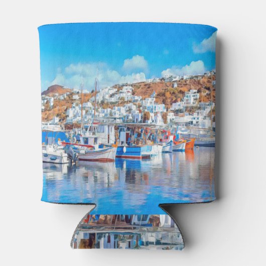 ldp MYKONOS - vissersboten - haven - panorama Blikjeskoeler (Achterkant)