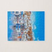 ldp MYKONOS - vissersboten - haven - panorama Legpuzzel (Horizontaal)