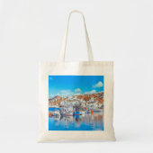 ldp MYKONOS - vissersboten - haven - panorama Tote Bag (Voorkant)