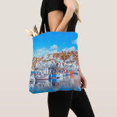 ldp MYKONOS - vissersboten - haven - panorama Tote Bag (Dichtbij)