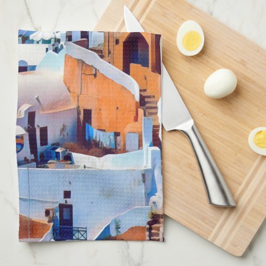 ldp OIA - doolhof van stappen - Theedoek (Quarter Fold)