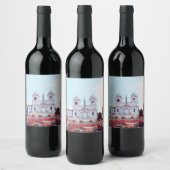 ldp PIAZZA DI SPAGNA - Rome - met bloemen - Wijn Etiket (Flessen)