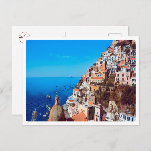 ldp POSITANO - Amalfi Coast - Panorama Briefkaart (Voorkant / Achterkant)