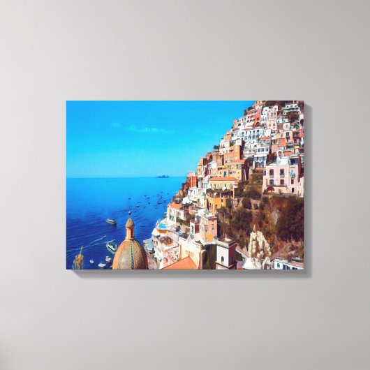 ldp POSITANO - Amalfi Coast - Panorama Canvas Afdruk (Voorkant)
