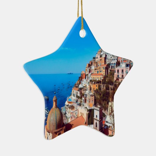 ldp POSITANO - Amalfi Coast - Panorama Keramisch Ornament (Rechts)