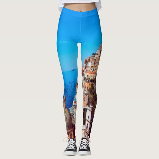 ldp POSITANO - Amalfi Coast - Panorama Leggings (Voorkant)