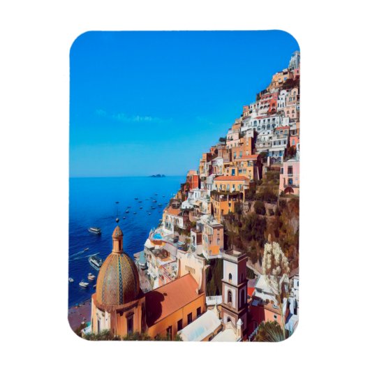 ldp POSITANO - Amalfi Coast - Panorama Magneet (Verticaal)