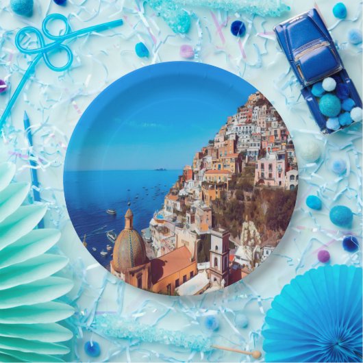 ldp POSITANO - Amalfi Coast - Panorama Papieren Bordje (Feest)