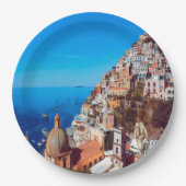 ldp POSITANO - Amalfi Coast - Panorama Papieren Bordje (Voorkant)