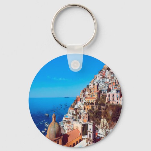 ldp POSITANO - Amalfi Coast - Panorama Sleutelhanger (Voorkant)