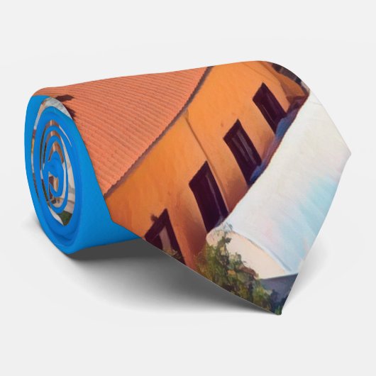 ldp POSITANO - Amalfi Coast - Panorama Stropdas (Opgerold)