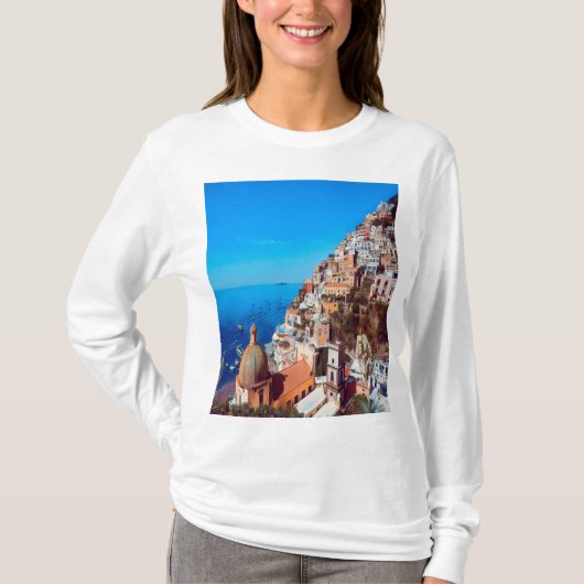 ldp POSITANO - Amalfi Coast - Panorama T-shirt (Voorkant)