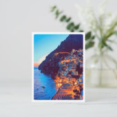 ldp POSITANO Amalfi Coast - zonsondergang door Hot Briefkaart (Staand voorkant)