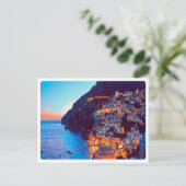 ldp POSITANO Amalfi Coast - zonsondergang door Hot Briefkaart (Staand voorkant)