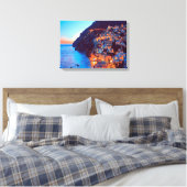 ldp POSITANO Amalfi Coast - zonsondergang door Hot Canvas Afdruk (Insitu (Slaapkamer))