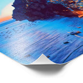 ldp POSITANO Amalfi Coast - zonsondergang door Hot Foto Afdruk (Hoek)