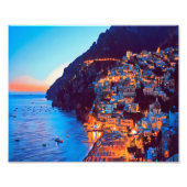 ldp POSITANO Amalfi Coast - zonsondergang door Hot Foto Afdruk (Voorkant)