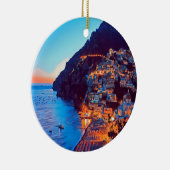 ldp POSITANO Amalfi Coast - zonsondergang door Hot Keramisch Ornament (Rechts)