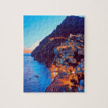 ldp POSITANO Amalfi Coast - zonsondergang door Hot