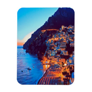 ldp POSITANO Amalfi Coast - zonsondergang door Hot Magneet