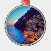 ldp POSITANO Amalfi Coast - zonsondergang door Hot Metalen Ornament (Voorkant)