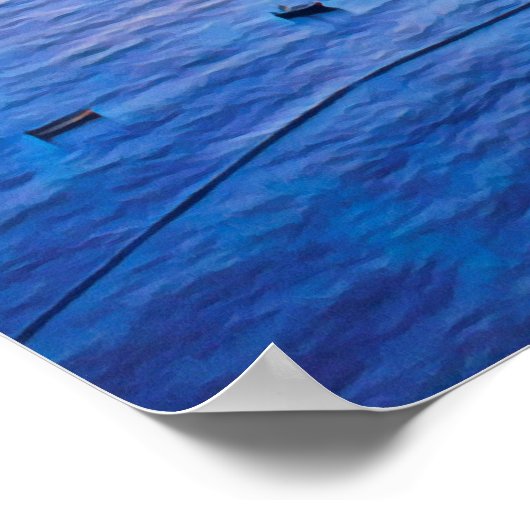 ldp POSITANO Amalfi Coast - zonsondergang door Hot Poster (Hoek)