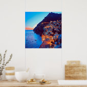 ldp POSITANO Amalfi Coast - zonsondergang door Hot Poster (Keuken)