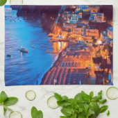 ldp POSITANO Amalfi Coast - zonsondergang door Hot Theedoek (Gevouwen)