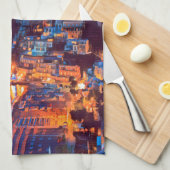 ldp POSITANO Amalfi Coast - zonsondergang door Hot Theedoek (Quarter Fold)