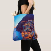 ldp POSITANO Amalfi Coast - zonsondergang door Hot Tote Bag (Dichtbij)